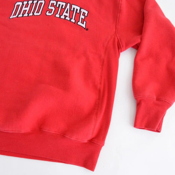 Vintage  Steve And Barry's Outfitters Ohio State Collegiate Red Crewneck Sweater - Picture 6 of 11